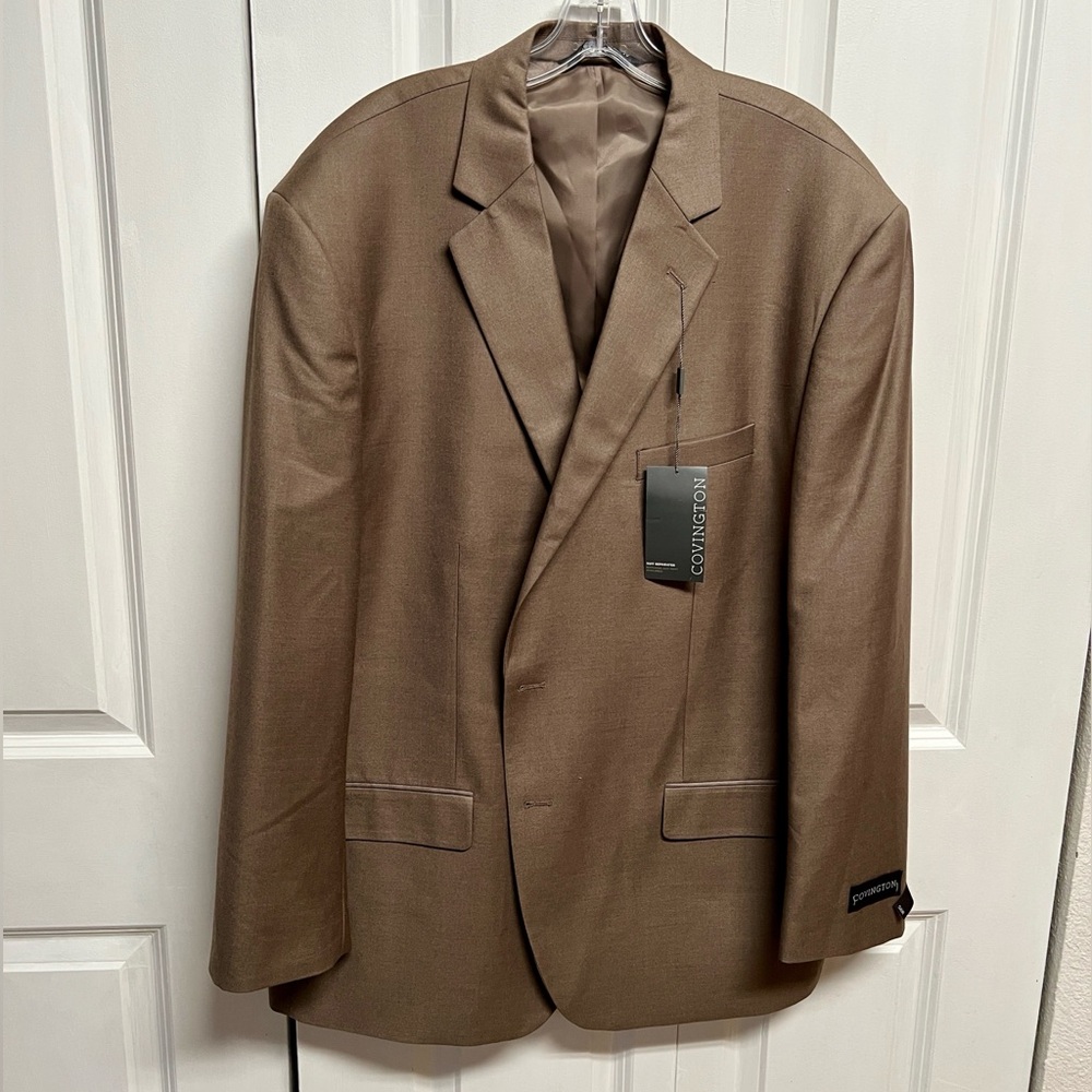 Covington Men's Tan Sport Coat Blazer Size 50R NWT